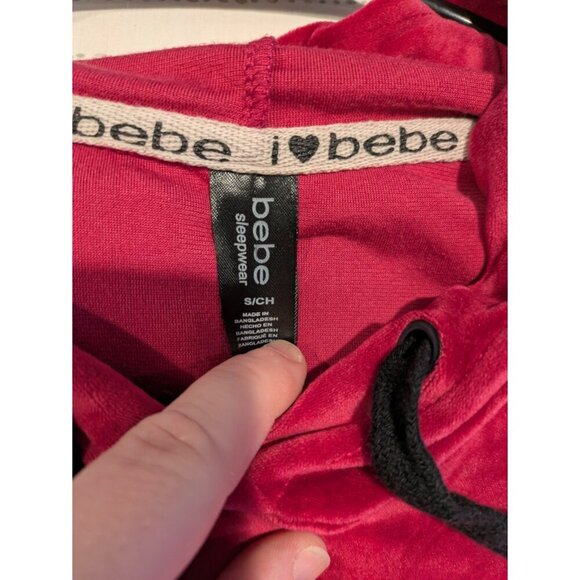 BEBE Ladies Rhinestone Hoodie Sleepwear - Small - Picture 4 of 9